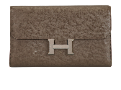 Hermes Constance To Go Wallet, &pound;2,500, Accessories, Taupe, Leather, Front view